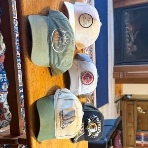 Adjustable Assorted Men’s Casual Baseball Caps – Green, White, Gray, Black